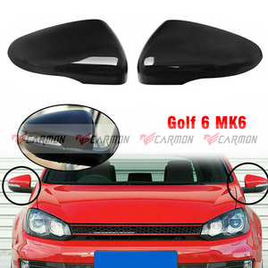 大众高尔夫6 VI <span class=keywords><strong>GTI</strong></span> MK6光泽黑色后视镜盖防抱死制动系统镜盖 - Product Image 2