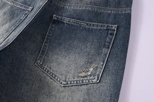 Hot Rhinestone Jeans Pantalon Jeans De Luxe Pour Homme Strass Tendances Baggy Ripped Jeans - Product Image 3