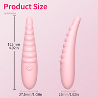 Vibrateur en silicone liquide à 10 vitesses, stimulation clitoridienne et du point G, mini vibromasseur pour femmes