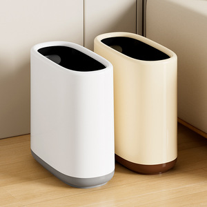 Cubo de basura delgado para baño, cocina, espacio estrecho, cesta de basura de plástico, <span class=keywords><strong>inodoro</strong></span>, superficie lisa, cubo de basura para <span class=keywords><strong>inodoro</strong></span>/espacio para cabecera - Product Image 6