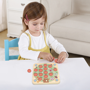 2024 Vui thiết kế trẻ em Bộ nhớ TRÒ CHƠI TÁO giáo dục sớm Đồ chơi rừng động vật bảng gỗ trò chơi - Product Image 3