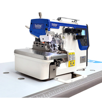 Machine à coudre surjeteuse industrielle avec moteur pas à pas, vitesse réglable, coupe de bord précise pour les usines de confection professionnelles