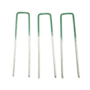 Clous en U galvanisés, piquets métalliques pour gazon - Product Image 2