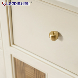 Lecdis Brass Apple <b>Knob</b> Bronze Color Single Hole Drawer Handle French Style Furniture Hardware - Product Image 1