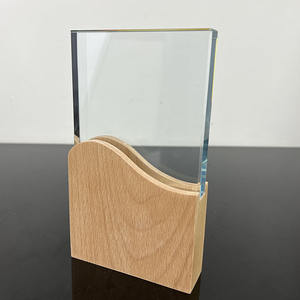 Stampa a colori di vetro ottico premio <span class=keywords><strong>Base</strong></span> in legno trofeo di cristallo con <span class=keywords><strong>Base</strong></span> in legno MH-NJ00703 - Product Image 6