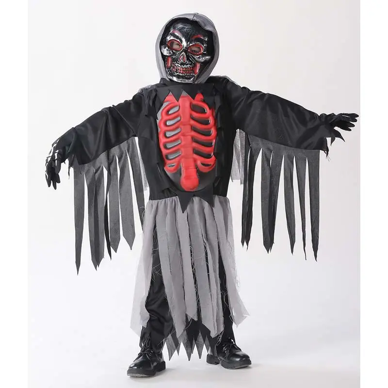 Halloween Cosplay gioco di ruolo bambini ragazzi scheletro costume di halloween grim reaper ZBHC-006