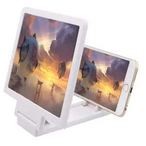 NEU 3D Telefonbildschirm-Vergrößerer Filmmode Bildschirm vergrößern Leuchterverstärker Desktop Halterung Projektor Stehtelefonhalter