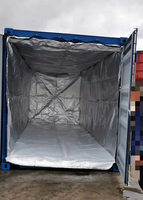 Doublure de conteneur en PP tissé, résistante à l'humidité, protection contre les radiations, design recyclable, doublure de conteneur en aluminium pour la logistique