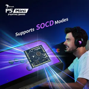Mini Luta Board Mini Hitbox Arcade brook ps5 usb codificador joystick arcade stick controlador para PC/NS/PS3/PS4/PS5