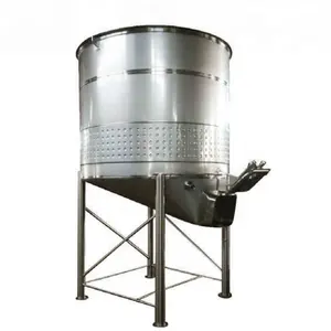 5T open top wine fermenter with large sloped bottom