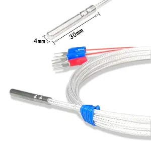 Di alta qualità tipo k pt100 rtd termocoppia sensore di temperatura sonda punta 304 termocoppia