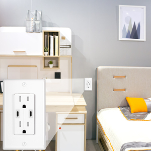 Receptáculo USB Linsky Dual tipo C con cargador rápido Pd Power Blanco/Negro/Marfil/Color almendra Marca Shanghai Enchufe con enchufe - Product Image 5