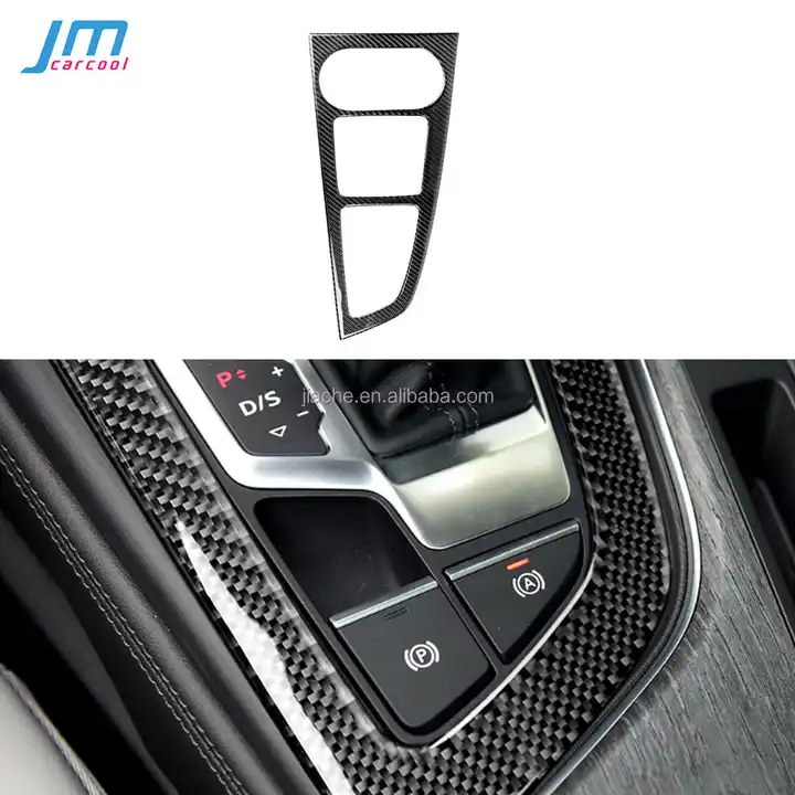 Ysislybin Auto Kohlefaser Schaltknauf Schalthebel Cover Trim, Auto Carbon  Aufkleber,Carbon Fiber Car Center Console Schalthebel Abdeckung Kompatibel  mit Audi A4 A5 S4 S5 Q5 RS4 RS5 Zubehör : : Auto & Motorrad