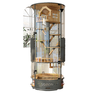 Vitrine <span class=keywords><strong>de</strong></span> Luxe Panoramique à 360° pour Chiens et Chats, Grand Espace, en Verre, avec Toilettes - Product Image 3