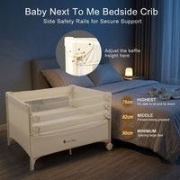 Lit bébé rembourré moderne, berceau, lit superposé, mobilier pour chambre d'enfant et tout-petit