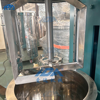 Machine de mélange sous vide pour mastic silicone, mélangeur à double arbre pour adhésifs haute viscosité avec raclette, pour usine de fabrication