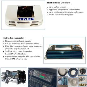 식품 배달 운송을위한 좋은 품질 12v/24v 트럭 냉동 장치 - Product Image 5