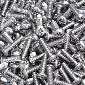 Stainless Steel Round Head Flat Tail Self-tapping Screws Cross Pan Head Drywall Screws Pan Head Cross Tapping Screw