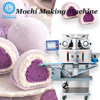 LongYu Nouvelle Machine Automatique SV-198 pour la Fabrication et l'Encrustation de Gâteaux de Riz Mochi, Équipement de Magasin Alimentaire pour Daifuku Glacé, Multi-carburant 304