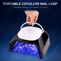 Nouvelle Lampe UV 86W pour Ongles, Rechargeable, Base Miroir, Plaque Réfléchissante, Portable, pour Salon et Domicile, Petite Lampe à Gel Beige