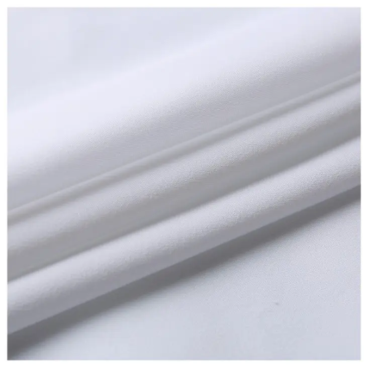 قماش بوليستر أبيض اللون للطباعة المصبوغة
