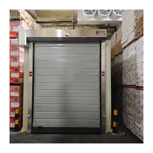 Congelador rentable Recuperación automática Fácil de limpiar Persiana enrollable segura de alta velocidad Puerta fría