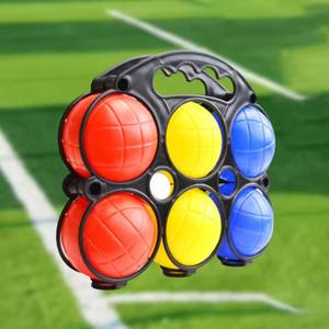 Jeu <span class=keywords><strong>de</strong></span> 6 <span class=keywords><strong>boules</strong></span> <span class=keywords><strong>de</strong></span> pétanque en plastique 21x18cm et 7.5cm - Product Image 2