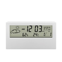 2024 réveil transparent Mini DigitalThermo Hygromètre Intérieur Humidimètre Température Thermomètre LCD