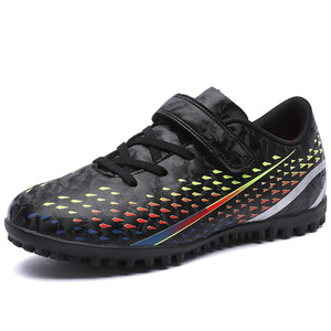 รองเท้าฟุตบอลเด็ก TF studs Velcro Boys ยางตาข่ายสังเคราะห์ outsole รองเท้ากีฬาฤดูใบไม้ผลิ midsole - Product Image 2