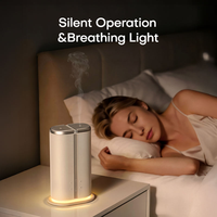 Diffuseur d'arômes intelligent à double bouteille, dernière conception, contrôle par application, sans eau, à nébulisation d'huile, avec port Type-C pour la maison, le bureau et l'hôtel