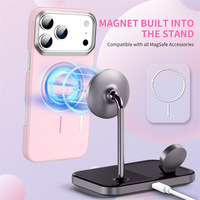 Nouvelle Coque de Téléphone Portable Rigide Luxe Colorée PC avec Chargement Magnétique Sans Fil Anti-Choc pour iPhone 17 16 15 Pro Max