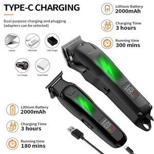 Vente directe en gros : Tondeuse électrique professionnelle, lame mobile en acier inoxydable à bords polis, batterie intégrée (2000mAh-4000mAh) - Product Image 3