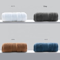 Serviette de bain de luxe unie blanche, ensemble de drap de bain doux et confortable, 100% coton à longue pince pour hôtel 5 étoiles, du fournisseur chinois
