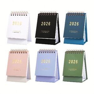 ปฏิทินตั้งโต๊ะแบบสันห่วงลวด X418 2026 รายวัน 365 วัน แบบรายสัปดาห์และรายเดือน ดีไซน์แบบพลิกได้ - Product Image 1