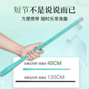 Dyacot Stream Fishing Rod 2M Ultra Light Fast Action Crucian Carp Rod Portable Mini Hand Rod SIC Guide Set - Product Image 3