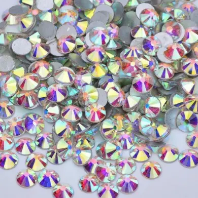 High quality hotselling crystal ab flatback rhinestone nail art decoration