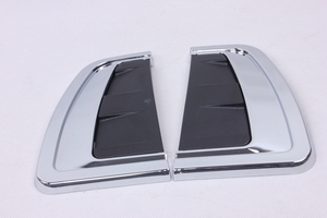 WZXD 2015 2016 Cache de décoration extérieure ABS pour aérations latérales de voiture, garniture chromée pour aileron d'aération, autocollant - Product Image 5