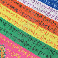 Drapeau tibétain de cheval de vent en satin bouddhisme tibétain drapeaux de prière de bouddha