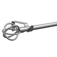 Ensemble de tringles à rideaux télescopiques extensibles pour accessoires de rideaux de fenêtre, prix direct usine
