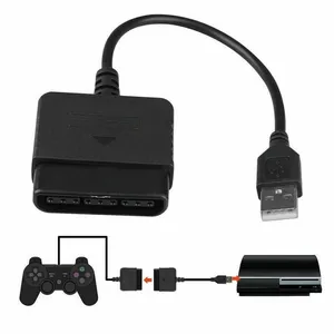 USB PS2 на PS3 игровой контроллер адаптер Игровой Контроллер конвертер кабель совместим для Sony PlayStation 2 3
