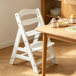 Chaise haute pour bébé, détachable, sécurisée, moderne, blanche, multifonctionnelle - Product Image 5