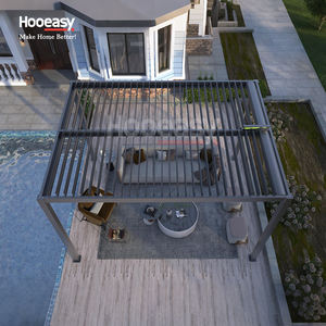 Pergolas bioclimatiques Hooeasy, couverture imperméable, ombrage estival, gazebo de jardin, toit à lames orientables électriques, pergola en aluminium d'extérieur - Product Image 5