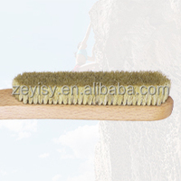 Brosse de nettoyage pour blocs d'escalade en pierre, haute qualité, à poils de sanglier, avec manche en bois de hêtre floqué perforé, durable, pour le nettoyage des blocs d'escalade