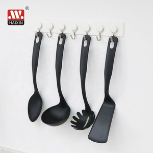 مجموعة أدوات مطبخ هايكسين من النايلون الأسود مع ملعقة وأدوات طهي وملحقات للمطبخ - Product Image 6