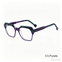 Monture de lunettes optiques en acétate, monture carrée pleine, montures de lunettes de prescription, plusieurs couleurs, logo personnalisé, lunettes pour hommes et femmes