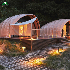 Tente d'hôtel en forme <span class=keywords><strong>de</strong></span> cocons pour le glamping extérieur <span class=keywords><strong>de</strong></span> luxe avec porte en verre et <span class=keywords><strong>salle</strong></span> <span class=keywords><strong>de</strong></span> <span class=keywords><strong>bain</strong></span> - Product Image 2