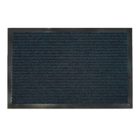 DONGWO Commercial Floor Mat Double Stripes Carpet PVC Non-Slip Hotel Staircase Office Corridor Carpet Grey Mat Runner Rug