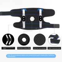 Genouillères OEM à double plaque en aluminium, réglables, avec compression, soutien rotulien, absorption des chocs, respirantes, protection sportive antidérapante