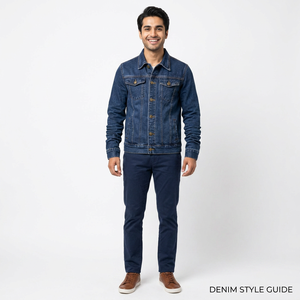 2026 Custom Design <b>Men's</b> Fashion Denim <b>Jacket</b> Solid Pattern Straight Style for Autumn Stand Collar Casual & Hooded - Product Image 1