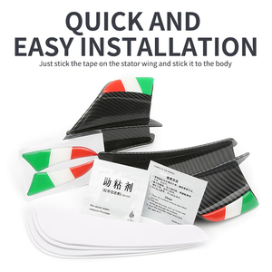 Alerón de alerón popular caliente Color carbono Scooter motocicleta carenado delantero de plástico Winglets laterales - Product Image 6